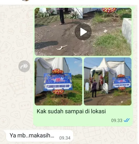 Pengiriman Karangan Bunga Bantengan Karanggede