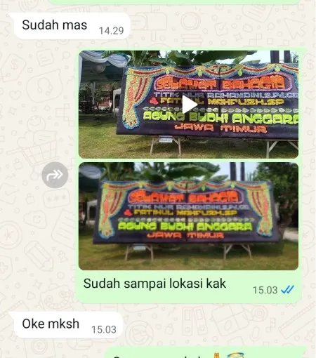 Pengiriman Papan Bunga Bantengan Karanggede