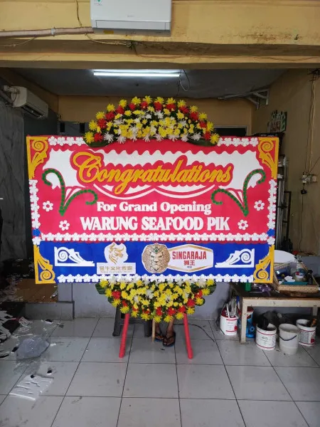 Papan Bunga Ucapan Selamat Bantengan Karanggede